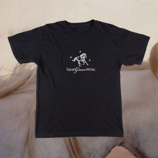 Horse Logo T-Shirt in Black