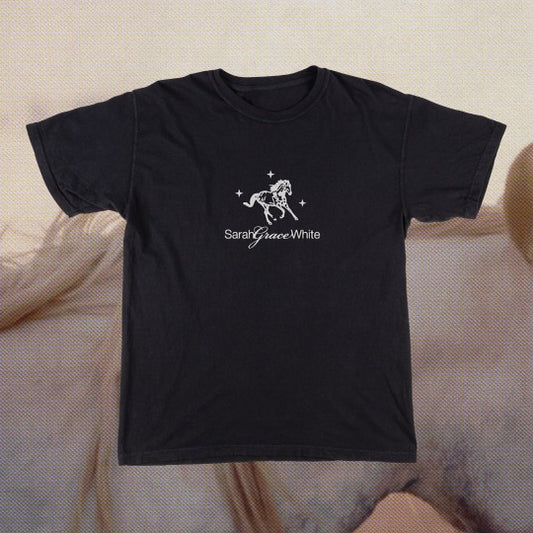 Horse Logo T-Shirt in Black